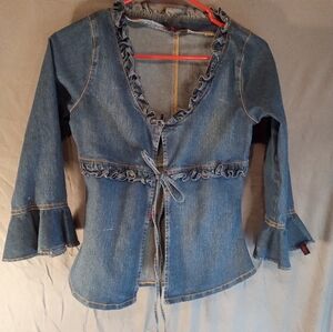 Soye Bohemian Women's Blue Denim Jacket